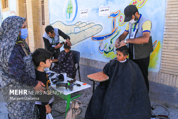 اردوی جهادی شهدای اصناف در روستای دهگاه بجنورد