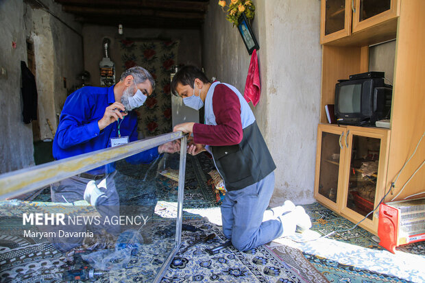 اردوی جهادی شهدای اصناف در روستای دهگاه بجنورد