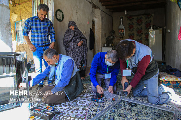 اردوی جهادی شهدای اصناف در روستای دهگاه بجنورد