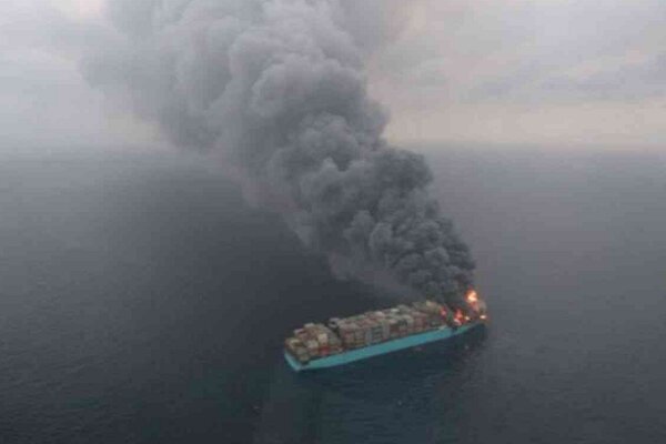آتش سوزی در کشتی اسرائیلی در نزدیکی ساحل کانادا