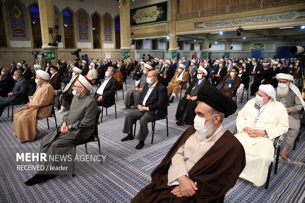 دیدار میهمانان کنفرانس وحدت اسلامی‌ با رهبر معظم انقلاب