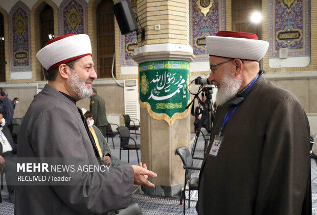 دیدار میهمانان کنفرانس وحدت اسلامی‌ با رهبر معظم انقلاب