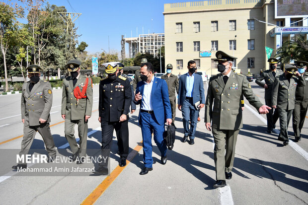 Pakistani military delegation's visit to Imam Ali Uni.