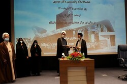 مراسم تکریم و معارفه رئیس نهاد رهبری در دانشگاه الزهرا برگزار شد