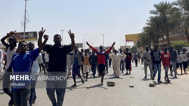 درگیری میان سربازان و معترضان در سودان