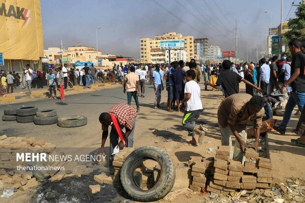 درگیری میان سربازان و معترضان در سودان