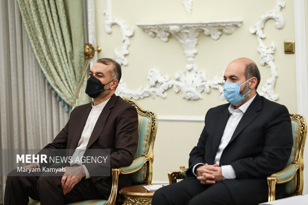 محمد جمشیدی معاون سیاسی رئیس جمهور و حسین امیرعبداللهیان وزیر امور خارجه در دیدارهای امروز رئیس جمهور حضور دارند