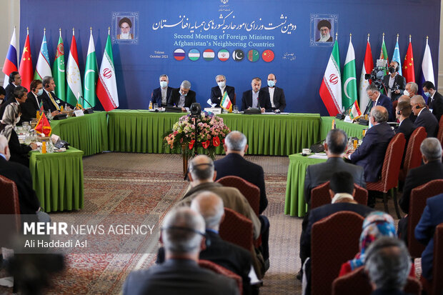 بیانیه مشترک وزیران خارجه کشورهای همسایه افغانستان+روسیه