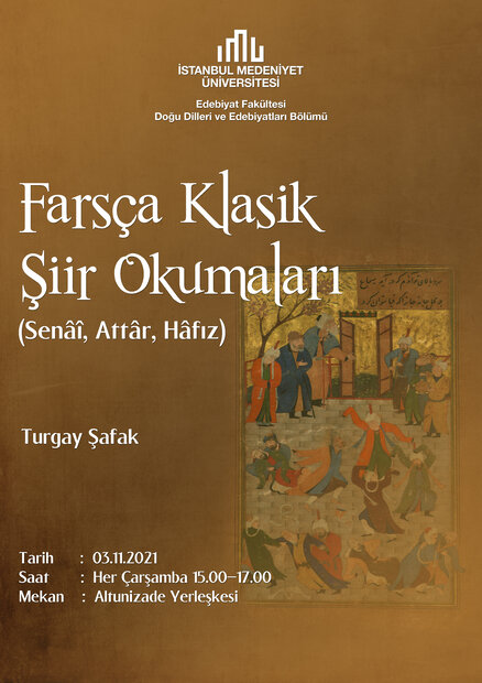 İstanbul'da "Farsça Klasik Şiir Okumaları" adlı program düzenlenecek