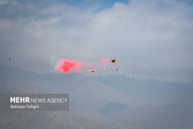 Clay pigeon shooting competition in Tehran
