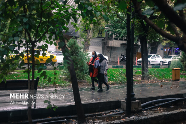 First autumn rainfall in Tehran