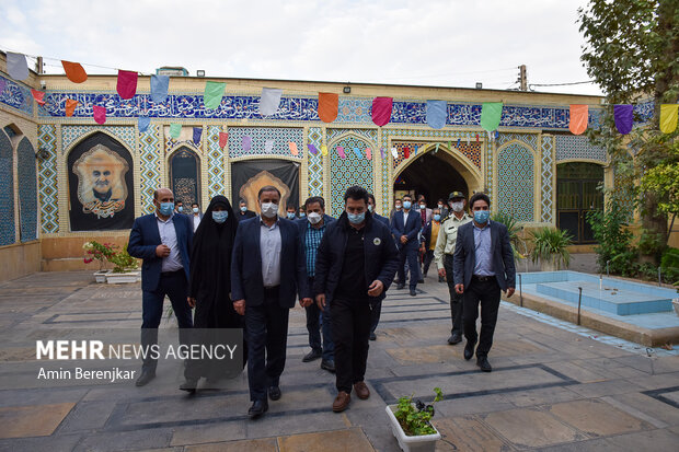 بازدید مدیران شهری شیراز از بافت تاریخی و مرکز ترک اعتیاد شیراز