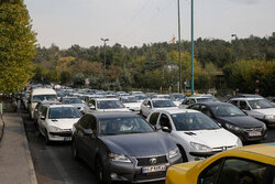 ترافیک سنگین در آزادراه قزوین - کرج و کرج - تهران