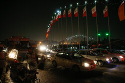 ترافیک سنگین در آزادراه کرج - قزوین