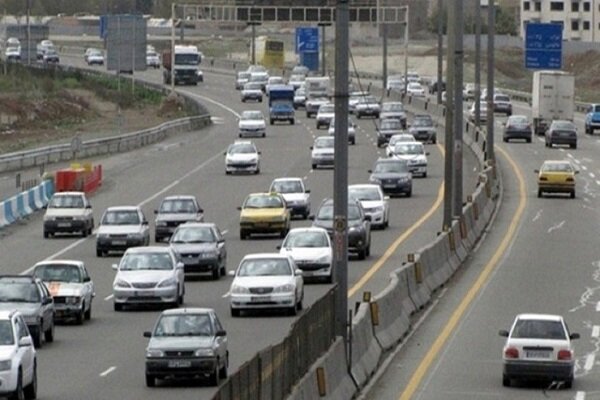 ترافیک عادی و روان در محورهای مواصلاتی استان تهران