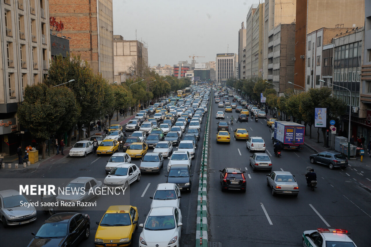 وضعیت ترافیکی معابر پایتخت در آخرین شنبه پاییز