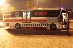 اتوبوس سیار تزریق واکسن کرونا در شهرستان بوشهر مستقر شد