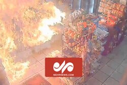VIDEO: Molotov Cocktail thrown at Brooklyn deli