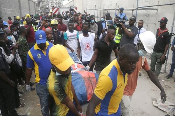 Six dead after high-rise building collapses in Nigeria 