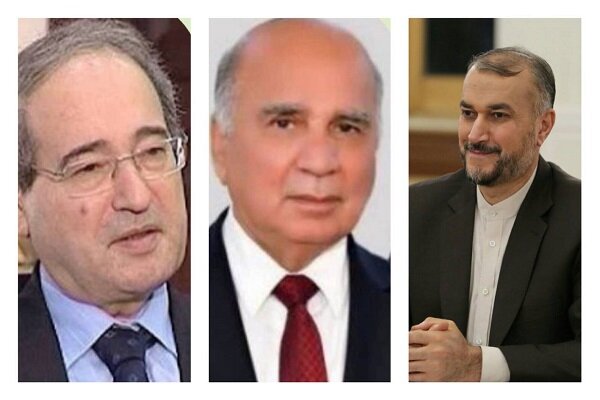 عراق اور شام کے وزراء خارجہ کی ایرانی وزير خارجہ کے ساتھ ٹیلیفون پر گفتگو 