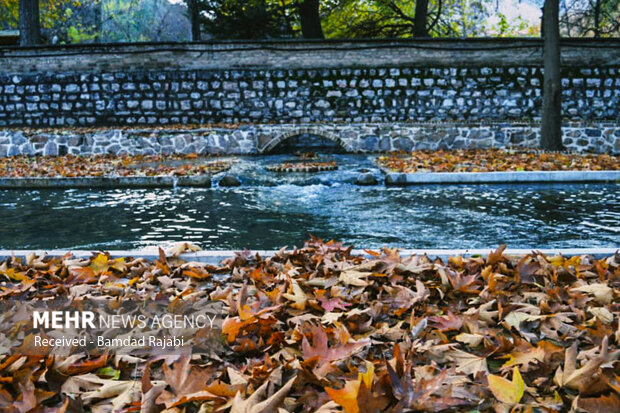 Autumn at historical 'Golestan' garden in Khorramabad
