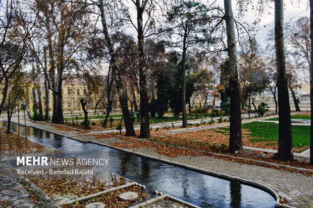 Autumn at historical 'Golestan' garden in Khorramabad
