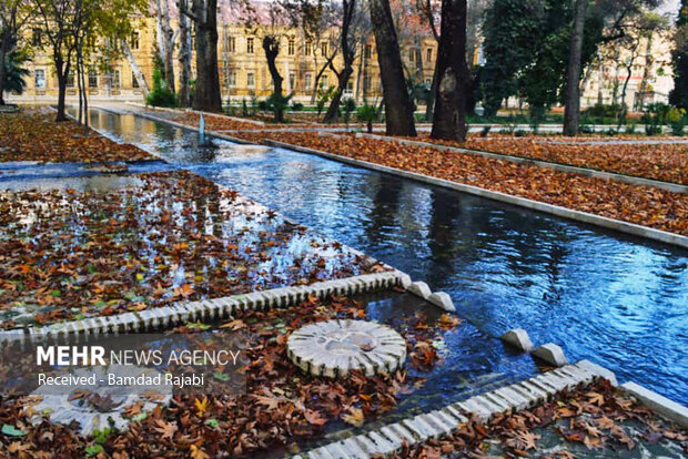 Autumn at historical 'Golestan' garden in Khorramabad

