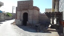 حفاظت و مرمت سر درب و سربینه حمام تاریخی شیشوان عجب‌شیر
