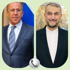 ایران اور روس کے وزراء خارجہ کی ٹیلیفون پر گفتگو/ ایرانی مطالبات کے حصول پر تاکید