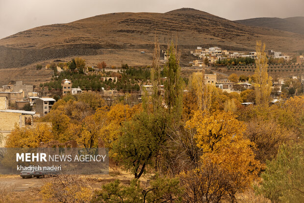 Autumn leaves in Khansar