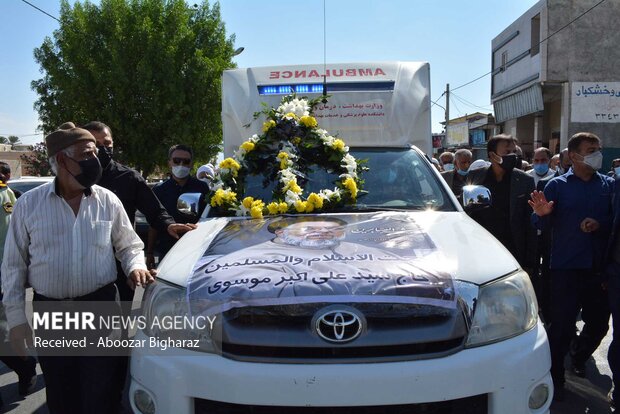 مراسم تشییع پیکر حجت الاسلام « سید علی اکبر موسوی »  - لارستان