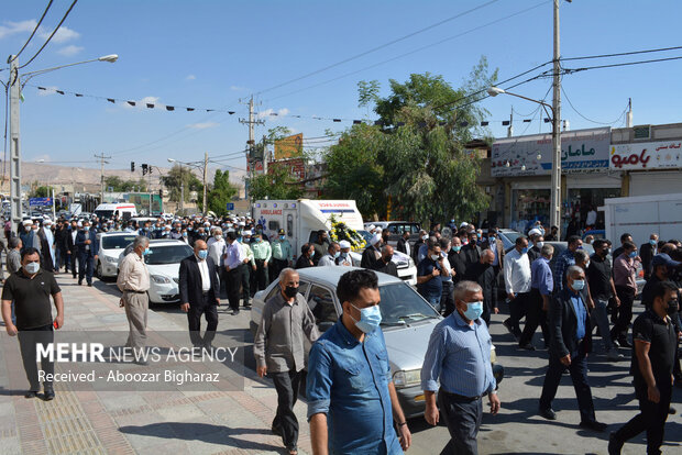 مراسم تشییع پیکر حجت الاسلام « سید علی اکبر موسوی »  - لارستان