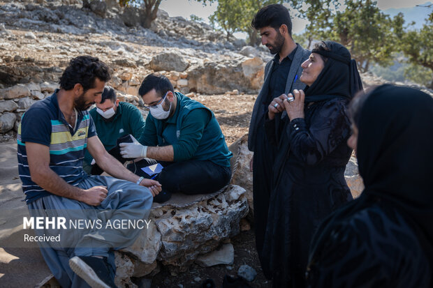 حضور داوطلبان جمعیت امام رضایی ها در اندیکا - خوزستان