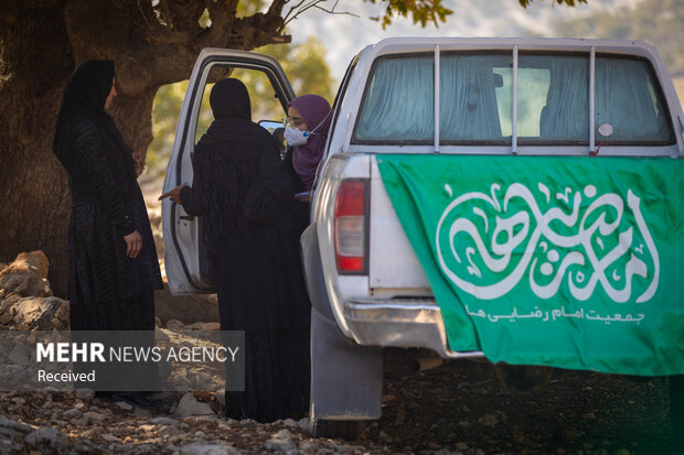 حضور داوطلبان جمعیت امام رضایی ها در اندیکا - خوزستان