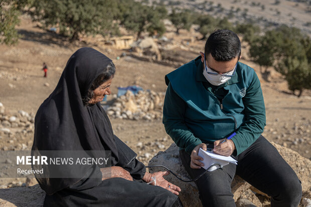 حضور داوطلبان جمعیت امام رضایی ها در اندیکا - خوزستان