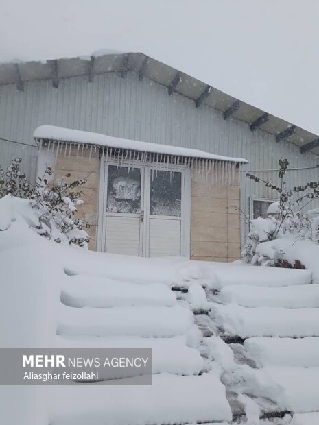 Heavy snowfalls whitens Bijar 