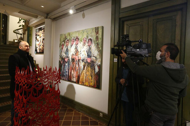 افتتاح نمایشگاه نقاشی‌هایی که شبیه به تحریرهای آوازی هستند