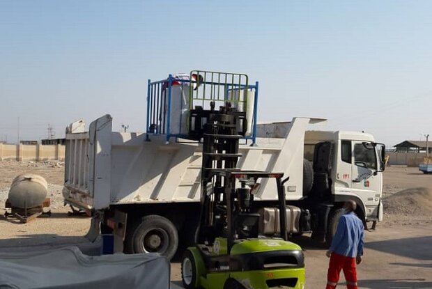 محموله امدادی استان بوشهر به منطقه زلزله زده هرمزگان ارسال شد