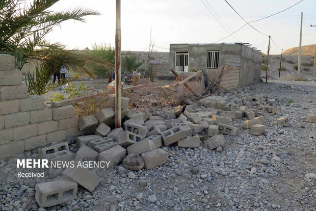 خسارات زلزله در روستای « سیاهو »