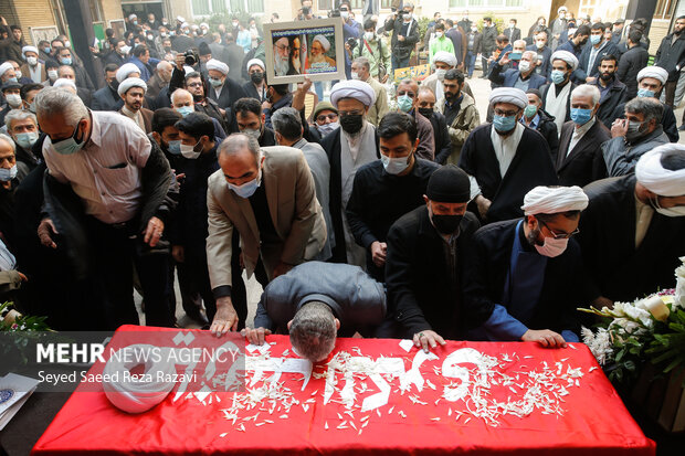Funeral ceremony of Ayatolallah Mojtahed Shabestari in Tehran
