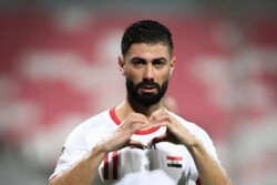 لغو محرومیت بازیکن تیم ملی فوتبال سوریه پس از عذرخواهی