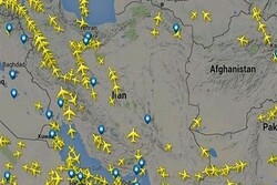 Intl. flights passing Iranian airspace rise by 36%