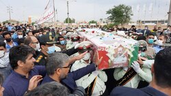 تشییع و خاکسپاری پیکر شهید «هادی کنعانی»