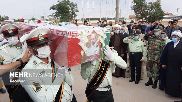 تشییع و خاکسپاری پیکر شهید مدافع نظم و امنیت سرهنگ «هادی کنعانی»