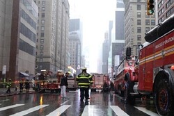 آتش سوزی بزرگ نیویورک در طبقه دهم یک برج تجاری
