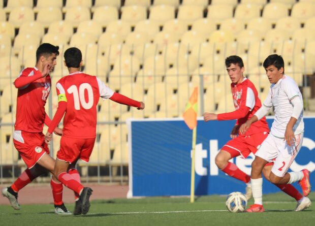 پیروزی پرگل تیم فوتبال زیر ۱۵ سال ایران مقابل قرقیزستان