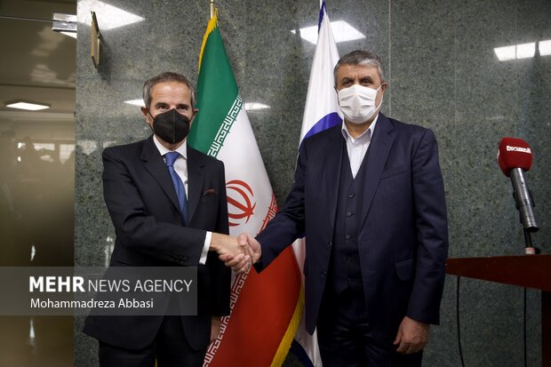 IAEA chief Grossi meets with AEOI head Eslami in Tehran
