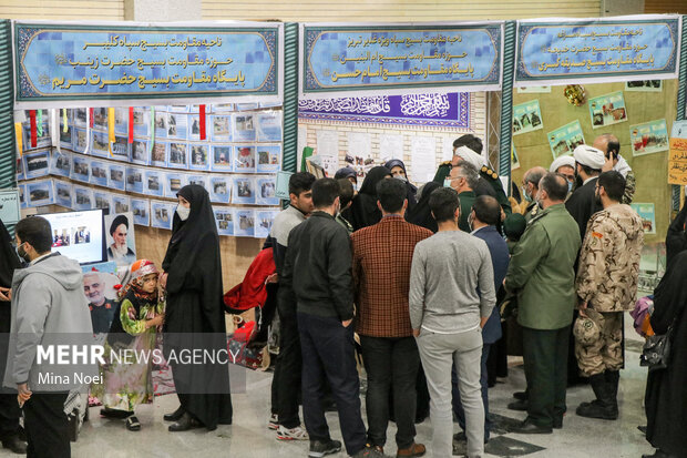 اجتماع بزرگ بسیجیان به مناسبت گرامیداشت هفته بسیج در مصلی تبریز