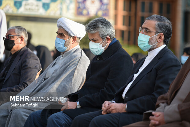 غلامحسین اسماعیلی رئیس دفتر رئیس جمهور در نخستین سالگرد شهید فخری زاده حضور دارد