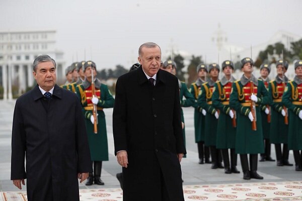 اردوغان وارد ترکمنستان شد